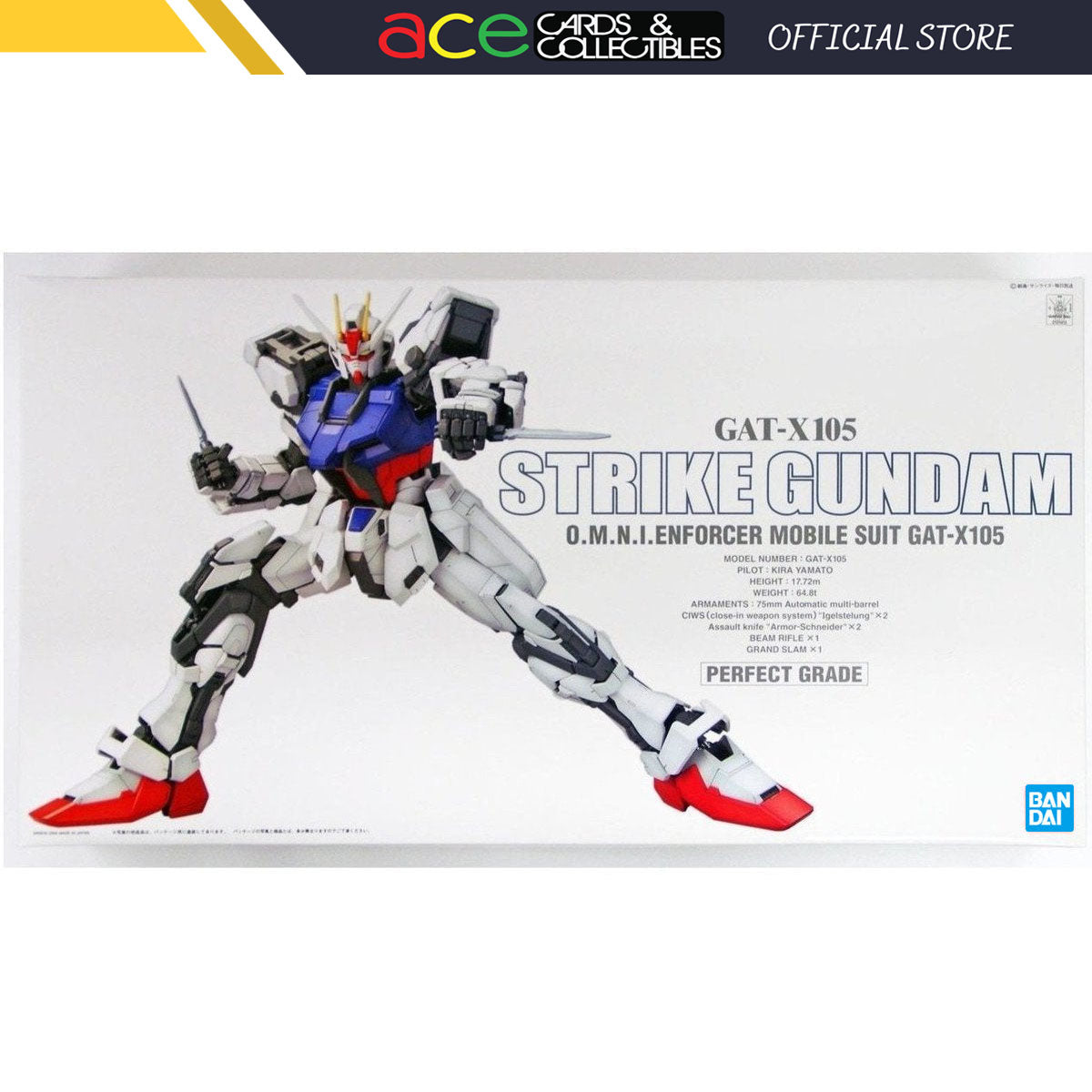 Gunpla PG 1/60 GAT-X105 Strike Gundam Seed (Reissue)-Bandai-Ace Cards & Collectibles