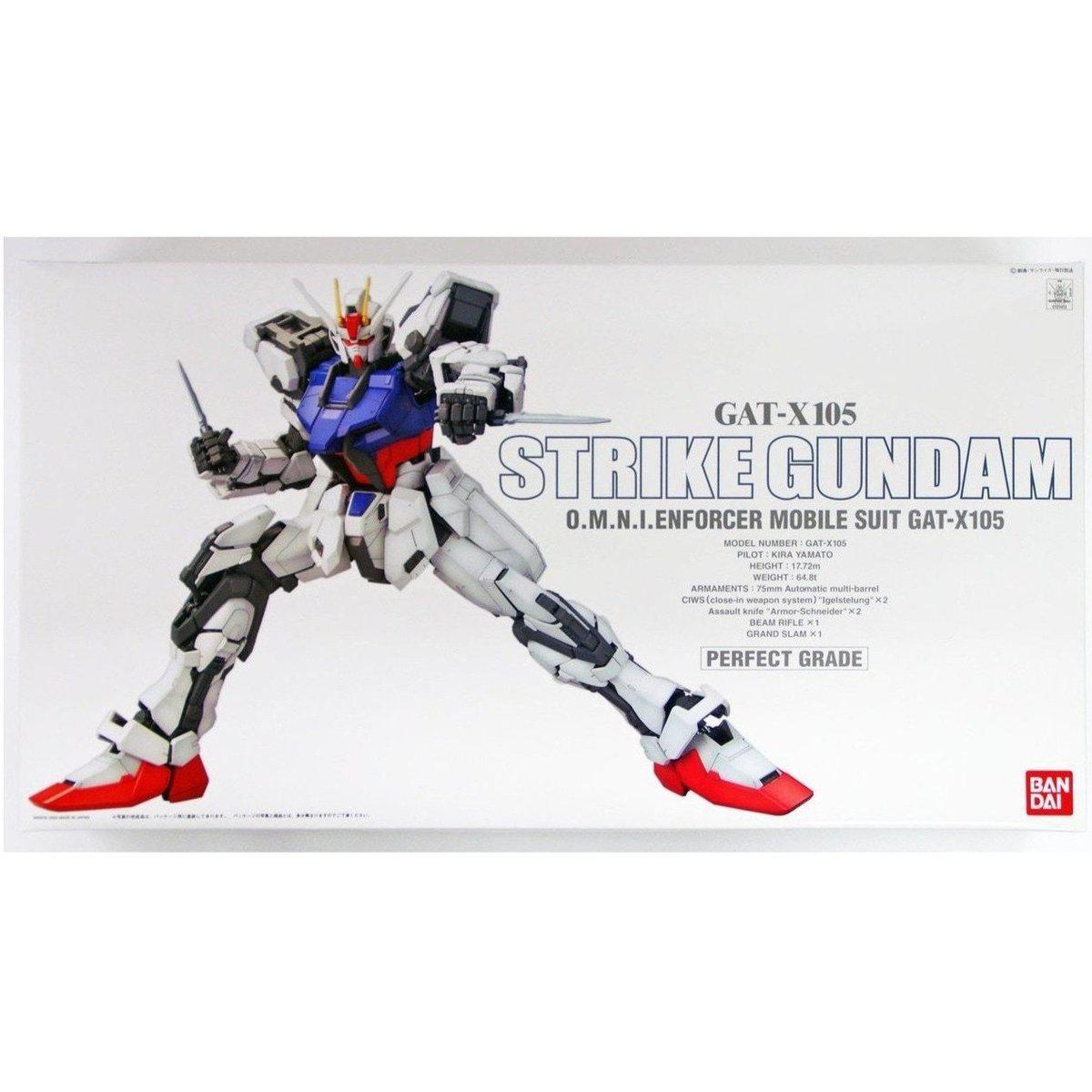 Gunpla PG 1/60 GAT-X105 Strike Gundam Seed-Bandai-Ace Cards & Collectibles