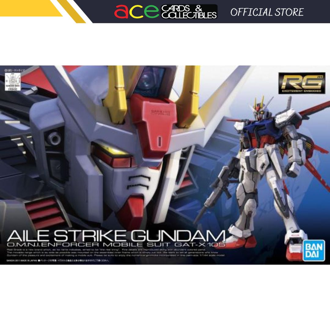 Gunpla RG 1/144 GAT-X105 Aile Strike Gundam-Bandai-Ace Cards & Collectibles
