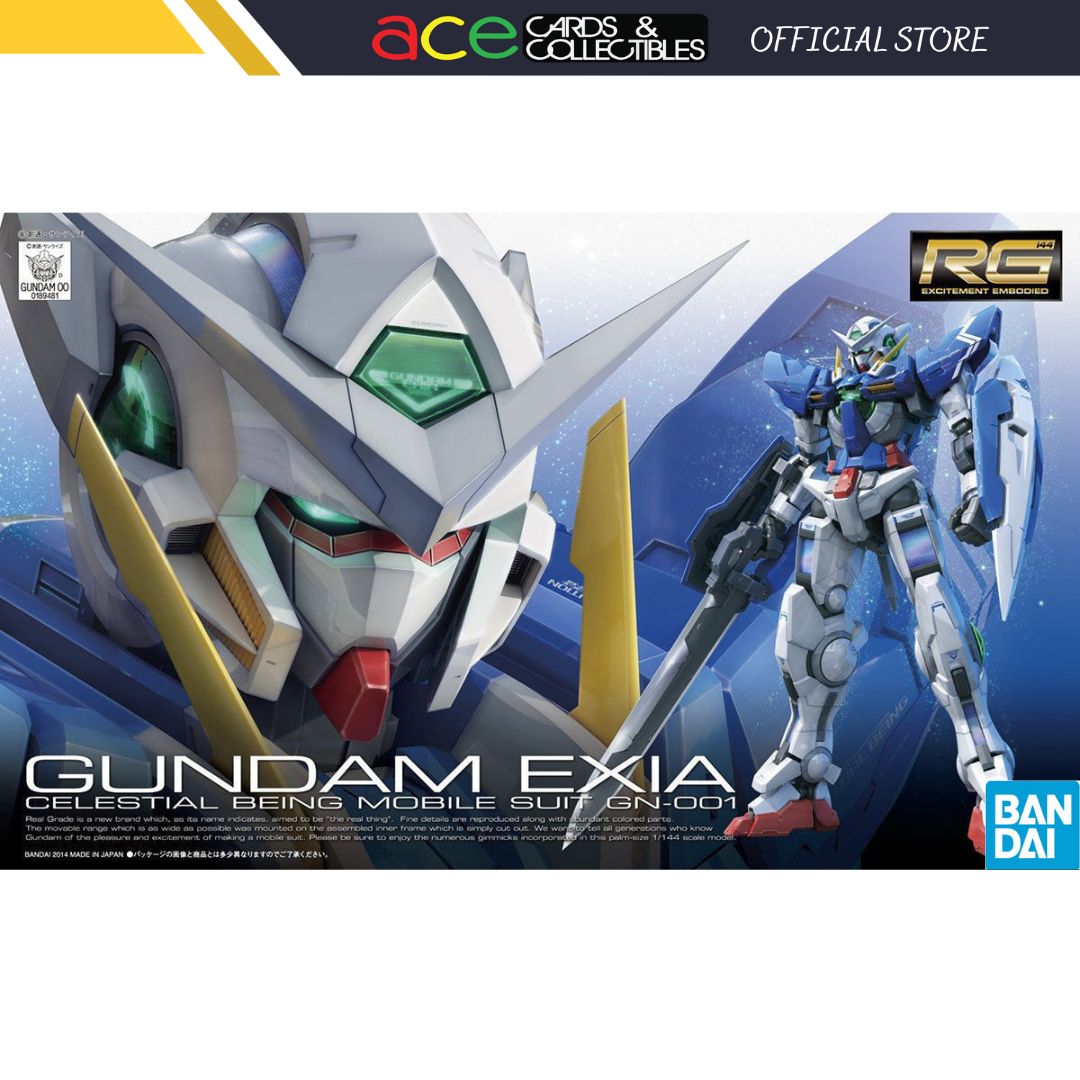 Gunpla RG 1/144 Gundam Exia-Bandai-Ace Cards & Collectibles