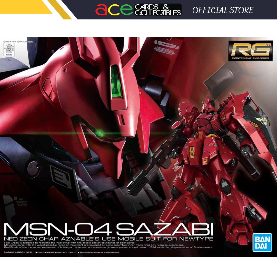 Gunpla RG 1/144 MSN-04 Sazabi-Bandai-Ace Cards & Collectibles