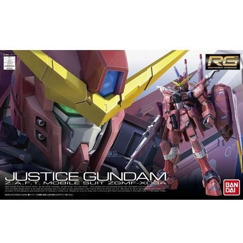 Gunpla RG 1/144 ZGMF-X09A Justice Gundam-Bandai-Ace Cards &amp; Collectibles