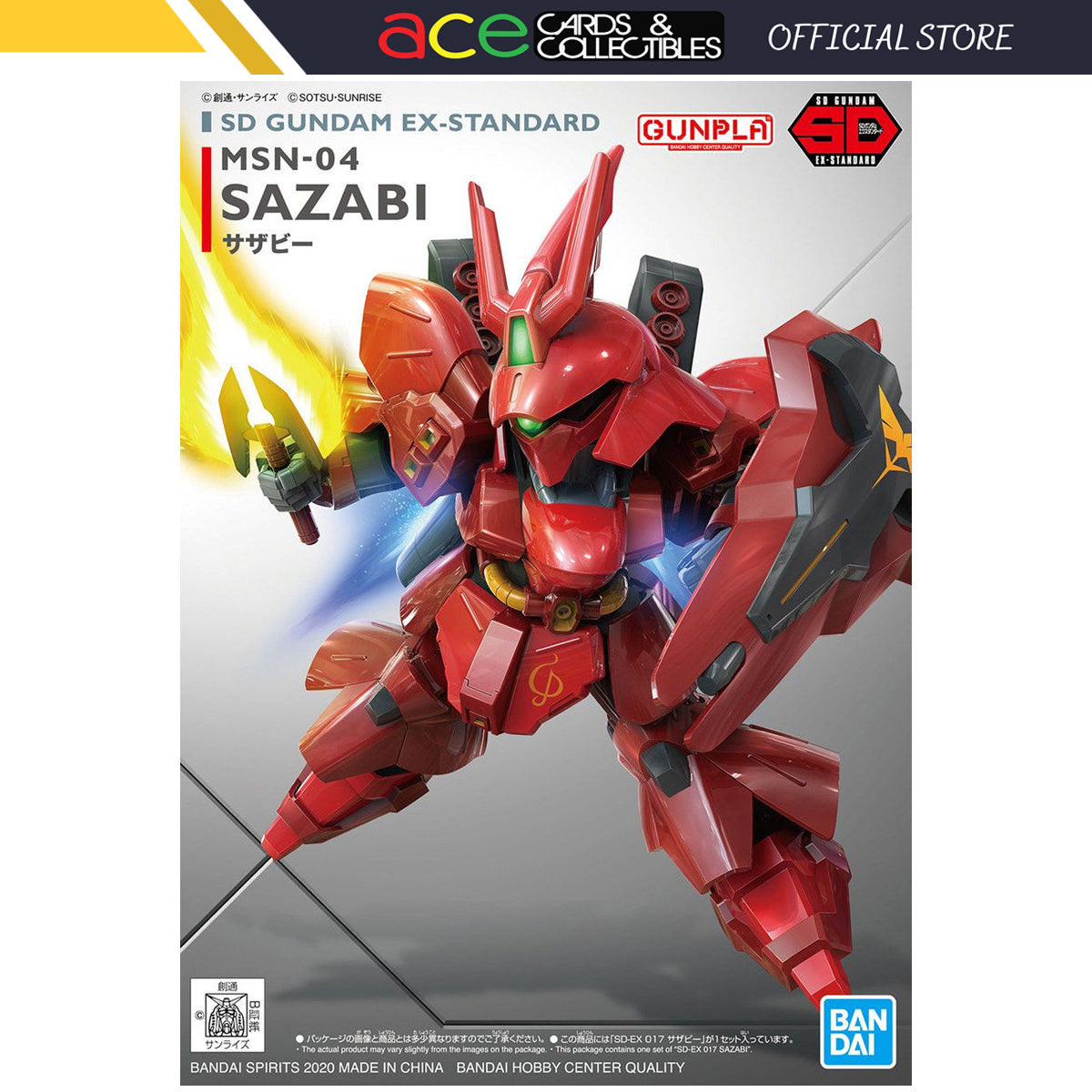 Gunpla SD Gundam EX Standard Sazabi-Bandai-Ace Cards & Collectibles