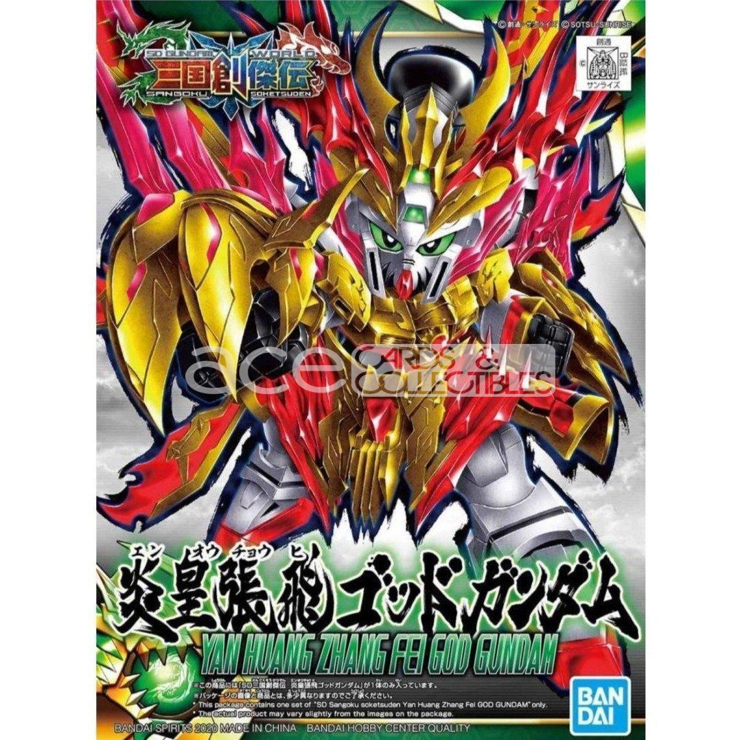 Gunpla SD Gundam Sangoku Soketsuden Yan Huang Zhang Fei God Gundam-Bandai-Ace Cards & Collectibles