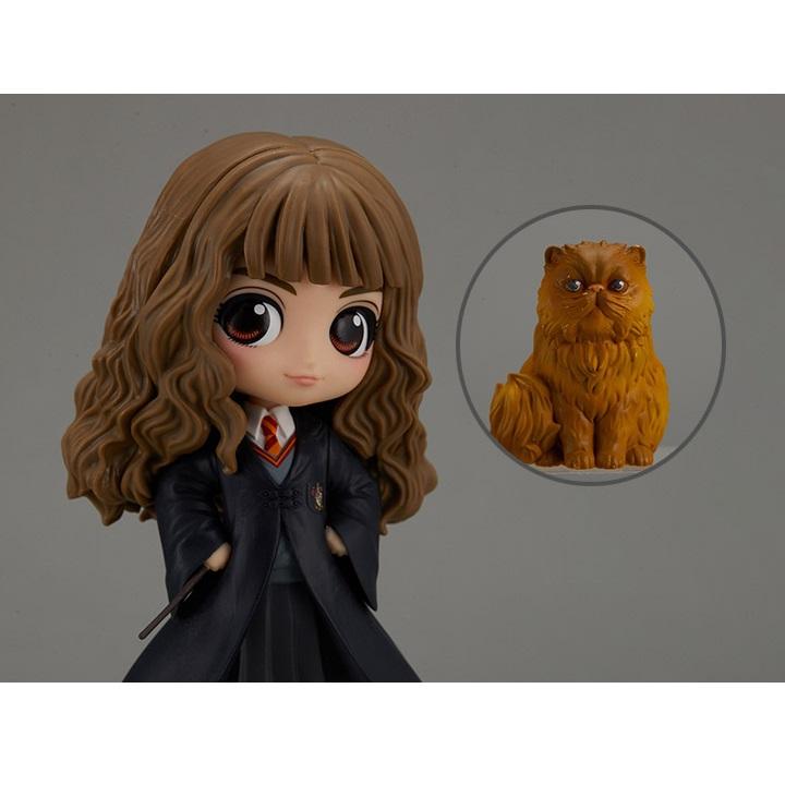 Harry Potter Q Posket "Hermione Granger" with Crookshanks-Bandai-Ace Cards & Collectibles