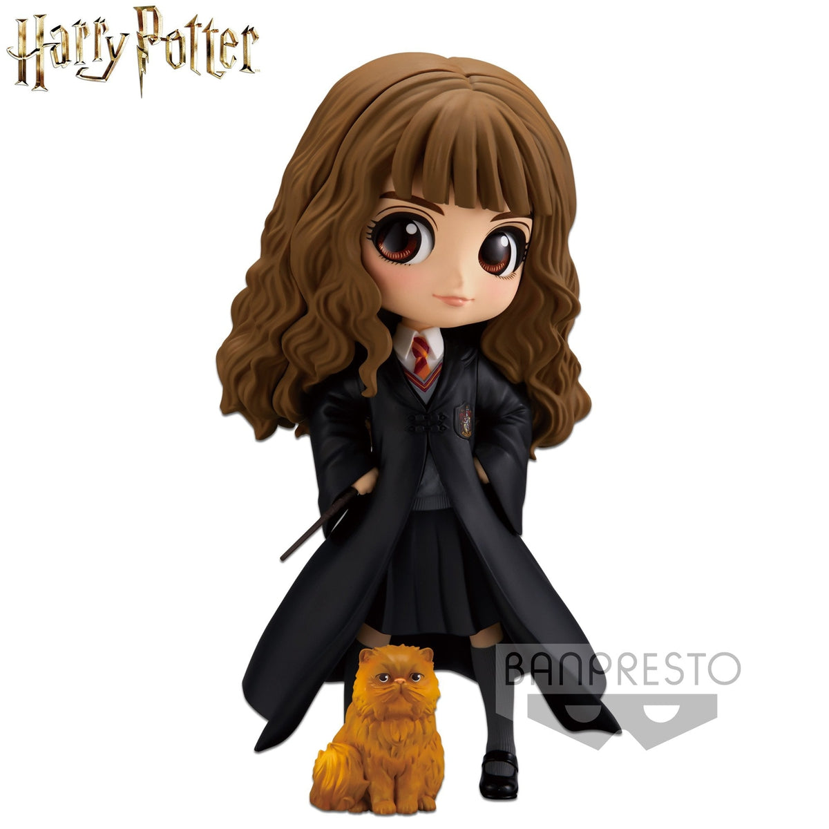 Harry Potter Q Posket "Hermione Granger" with Crookshanks-Bandai-Ace Cards & Collectibles