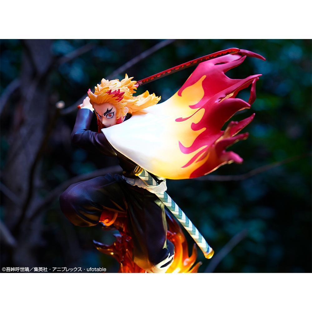 Ichiban Kuji Demon Slayer: Kimetsu no Yaiba Vol. 4 "Prize E - Kyojuro Rengoku"-Bandai-Ace Cards & Collectibles