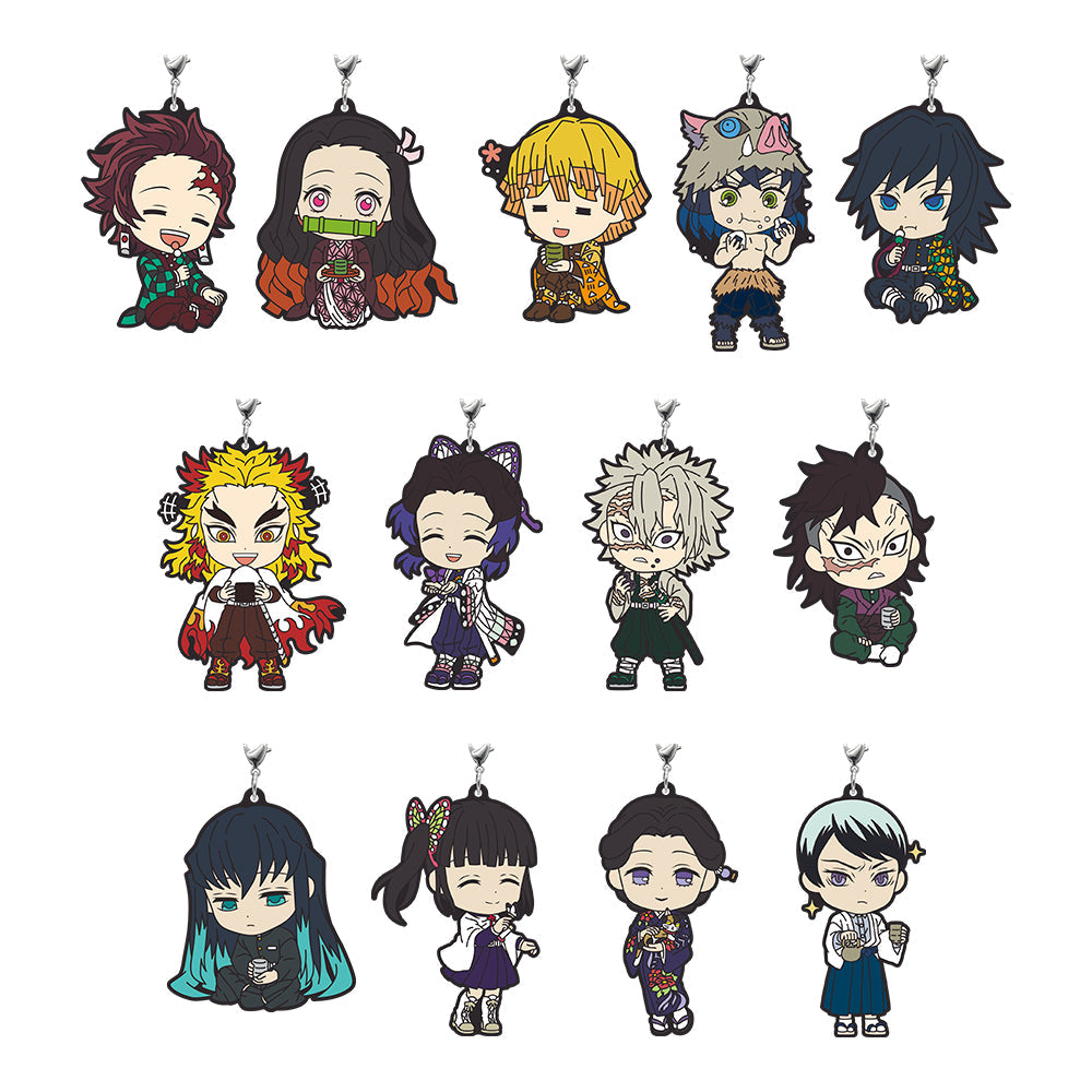 Ichiban Kuji Demon Slayer ~ Will Of The Slayers ~ (Demon Slayer's Resolution) F Prize - Kyun Chara Rubber Strap ~ Hot Breath ver. ～ (Random)-Bandai-Ace Cards & Collectibles