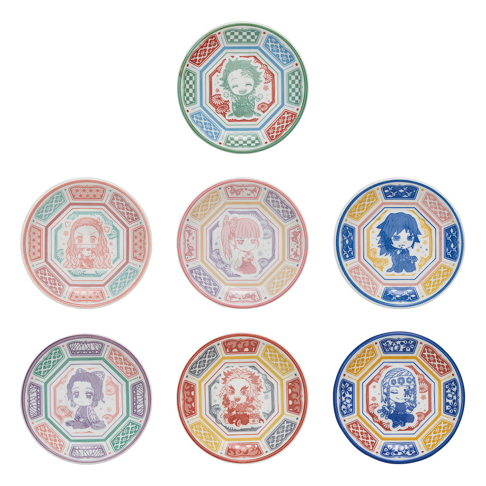 Ichiban Kuji Ichiban Kuji Demon Slayer: Kimetsu no Yaiba -The Hashira- &quot;Prize F&quot; - Small Glass Plate-Bandai-Ace Cards &amp; Collectibles