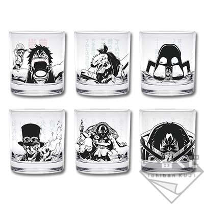 Ichiban Kuji One Piece Battle Memories &quot;Prize F&quot; -Quotations Glass (Random)-Bandai-Ace Cards &amp; Collectibles