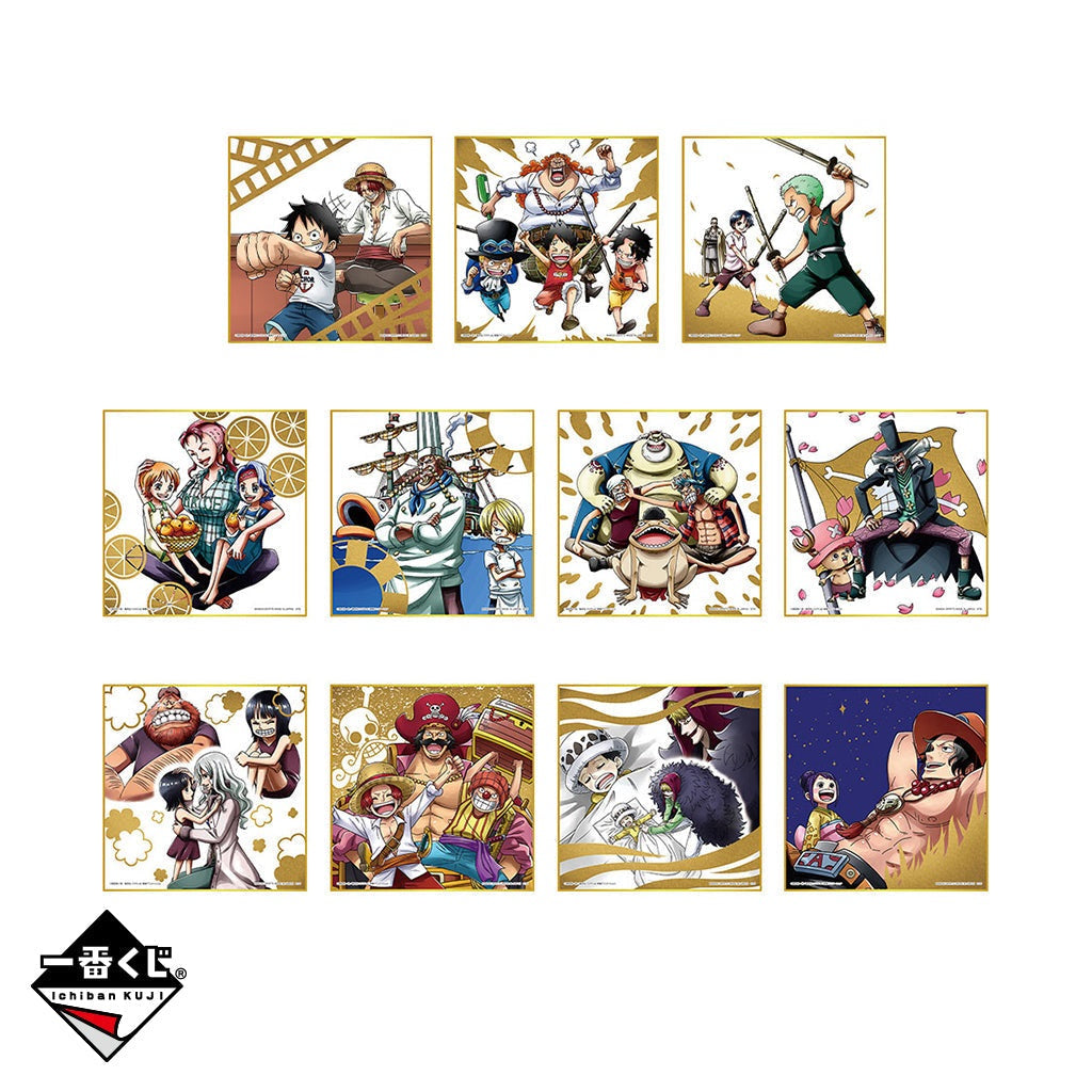 Ichiban Kuji One Piece &quot;Best of Omnibus&quot; H Prize - Memorial Art Board-Zeff &amp; Sanji-Bandai-Ace Cards &amp; Collectibles