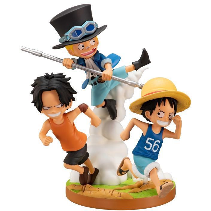 Ichiban Kuji One Piece The Bonds of Brothers &quot;Prize A - Monkey D. Luffy, Portgas D. Ace, Sabo&quot;-Bandai-Ace Cards &amp; Collectibles