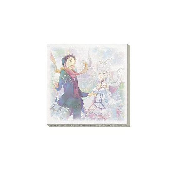 Ichiban Kuji Re Life in a Different World from Zero-May You Have the Blessing of the Spirit- E Prize - Canvas Board-Subaru &amp; Emilia-Bandai-Ace Cards &amp; Collectibles