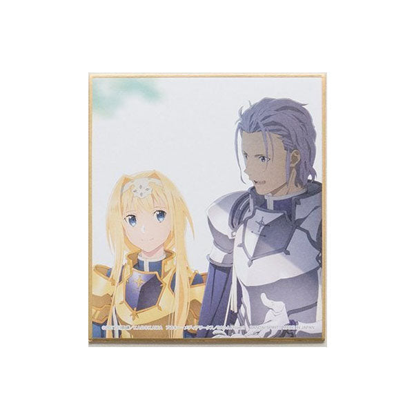 Ichiban Kuji Sword Art Online Alicization War Of Underworld G Prize - Teaser and Promotional IIlustrations Mini Colored Paper-Alice &amp; Eldrie-Bandai-Ace Cards &amp; Collectibles