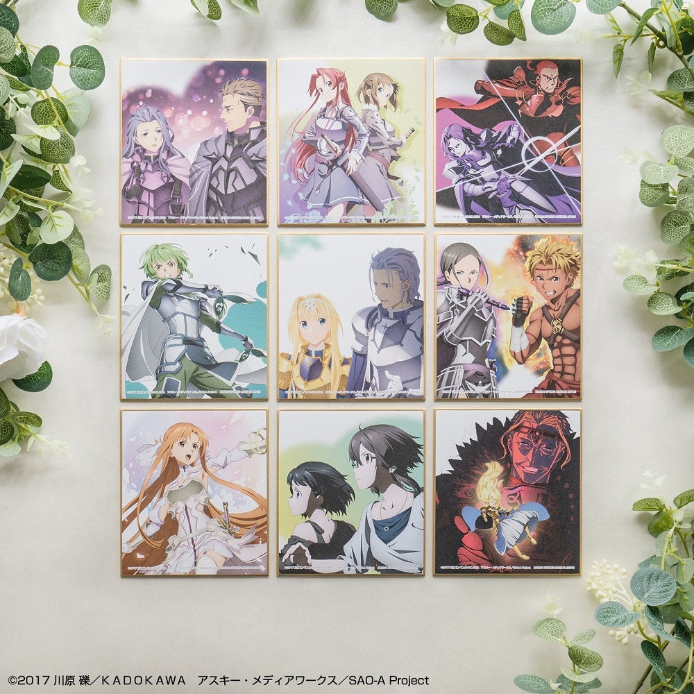 Ichiban Kuji Sword Art Online Alicization War Of Underworld G Prize - Teaser and Promotional IIlustrations Mini Colored Paper-Leafa-Bandai-Ace Cards &amp; Collectibles