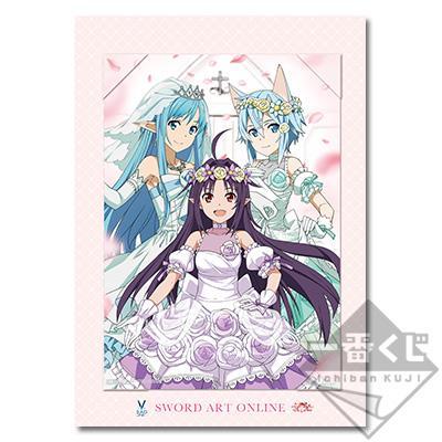 Ichiban Kuji Sword Art Online Game Project 5th Anniversary Part 2 "Prize C Prize C Wedding ver. Visualize board"-Bandai-Ace Cards & Collectibles