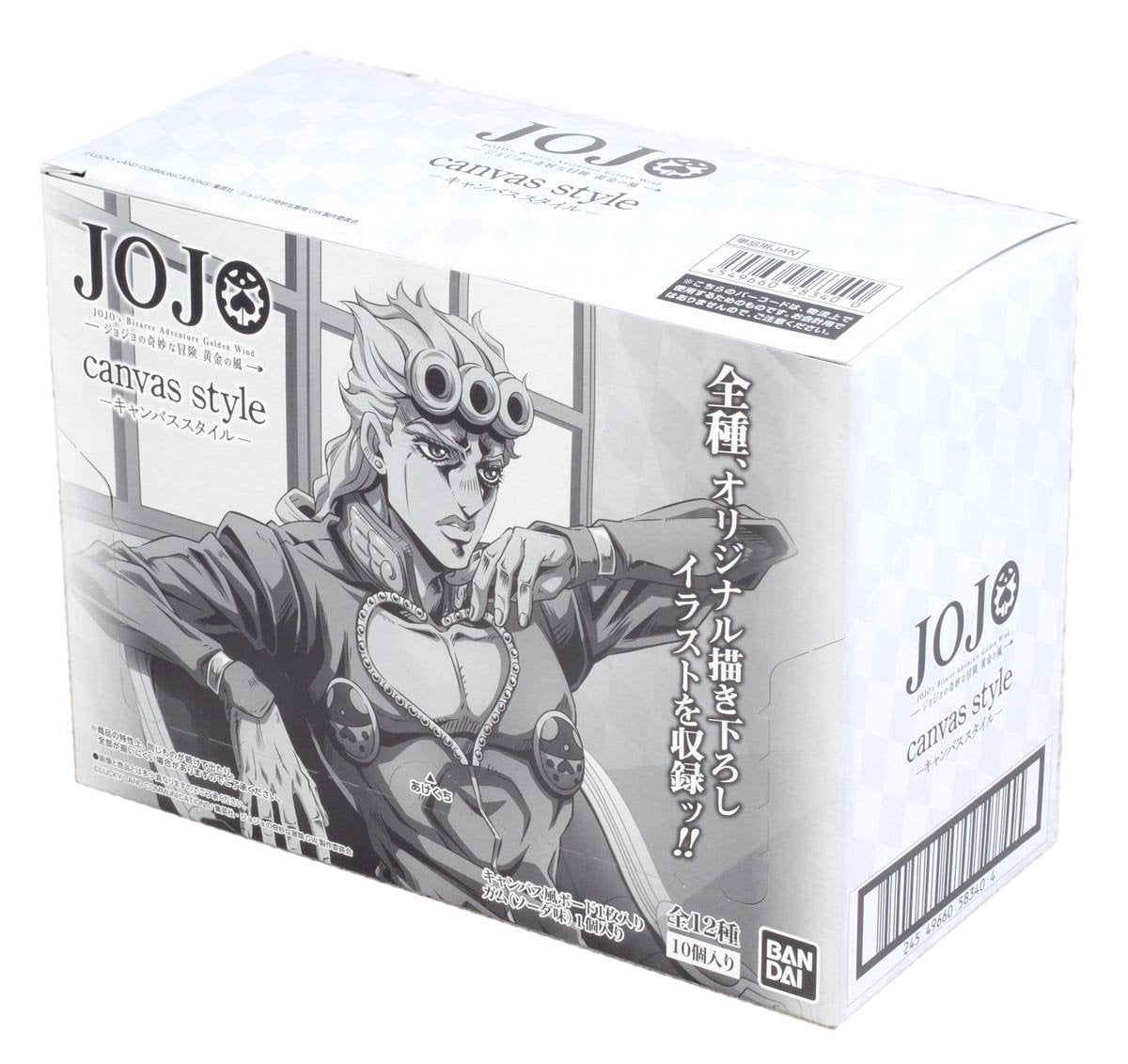 JoJo&#39;s Bizarre Adventure Golden Wind -Canvas Style-Whole Box (10packs)-Bandai-Ace Cards &amp; Collectibles