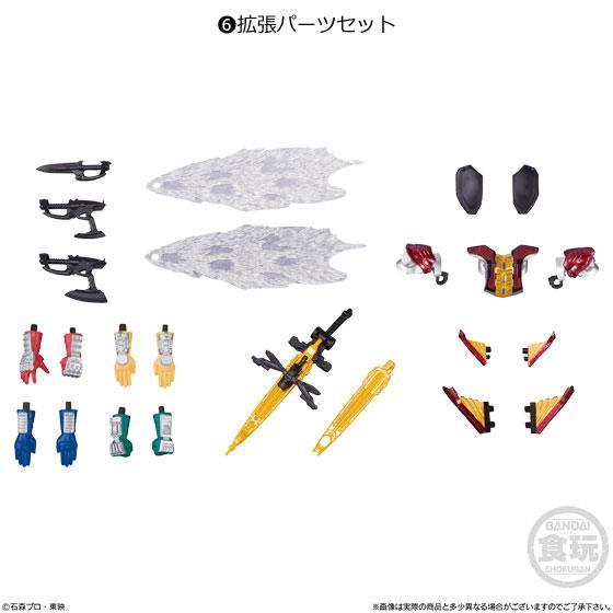 Kamen Rider 10 SHODO-X-6 Extension Parts Set-Bandai-Ace Cards &amp; Collectibles