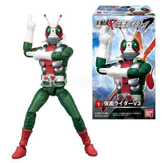 Kamen Rider 7 SHODO-X-1. Kamen Rider V3-Bandai-Ace Cards & Collectibles