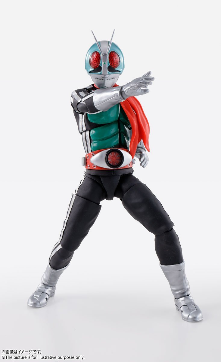 Kamen Rider S.H.Figuarts "New No. 1 - 50th Anniversary Ver." SHINKOCCHOUSEIHOU (True Bone Carving Method)-Bandai-Ace Cards & Collectibles