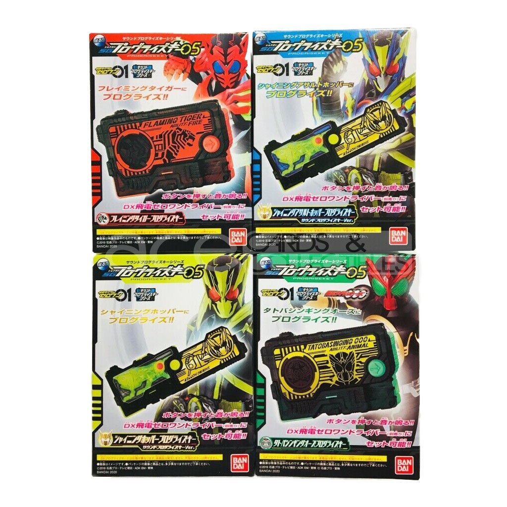 Kamen Rider Sound Progrise Series SG Progrise Key 05-1. Flaming Tiger Progress Key-Bandai-Ace Cards & Collectibles