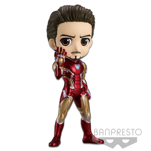 Marvel Q Posket "Iron Man" (Battle Ver. A)-Bandai-Ace Cards & Collectibles