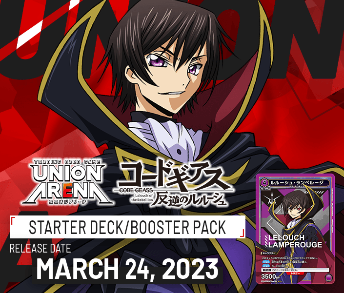 Union Arena TCG Booster &quot;Code Geass: Lelouch of Rebellion&quot;-Booster Pack (Random)-Bandai Namco-Ace Cards &amp; Collectibles