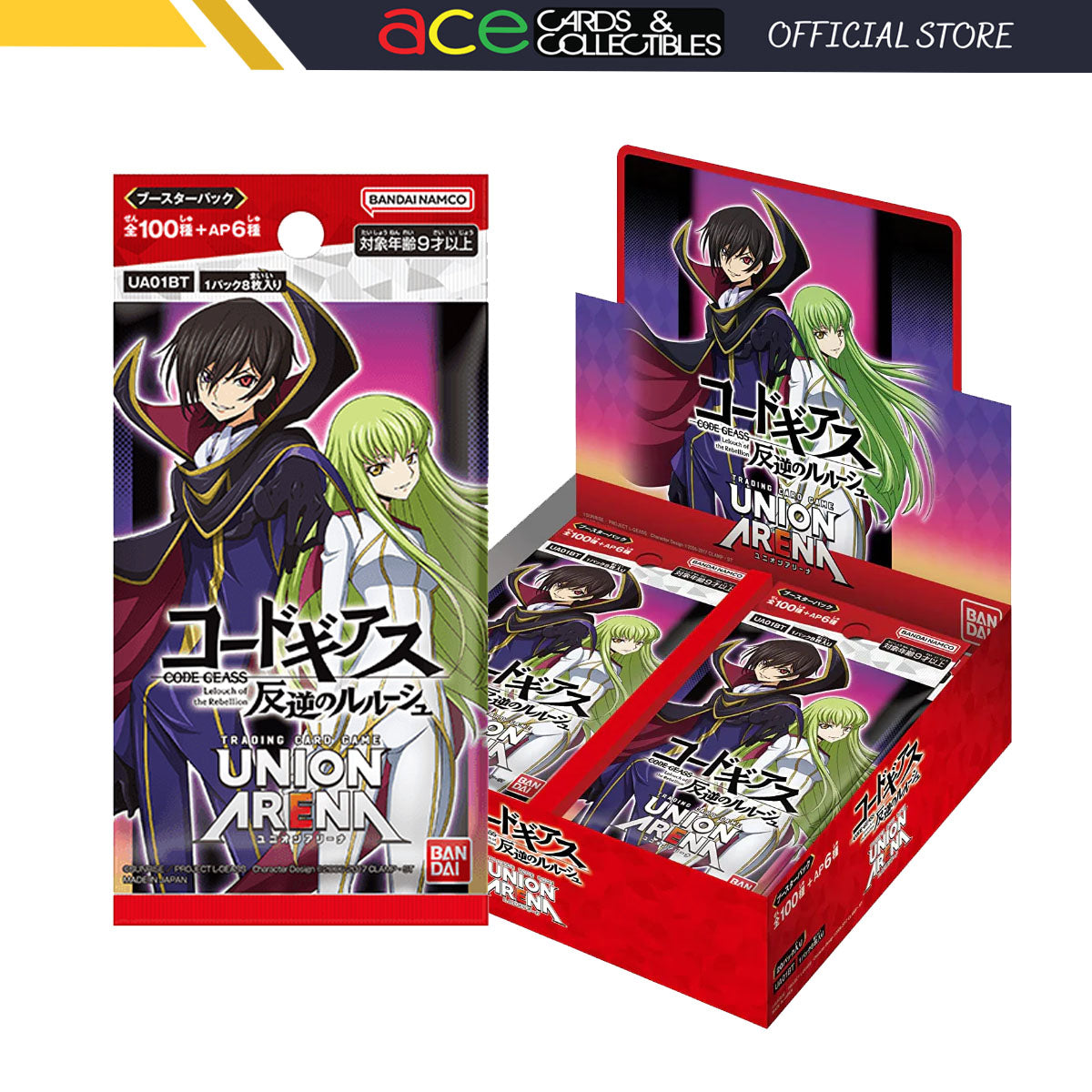 Union Arena TCG Booster &quot;Code Geass: Lelouch of Rebellion&quot;-Booster Pack (Random)-Bandai Namco-Ace Cards &amp; Collectibles