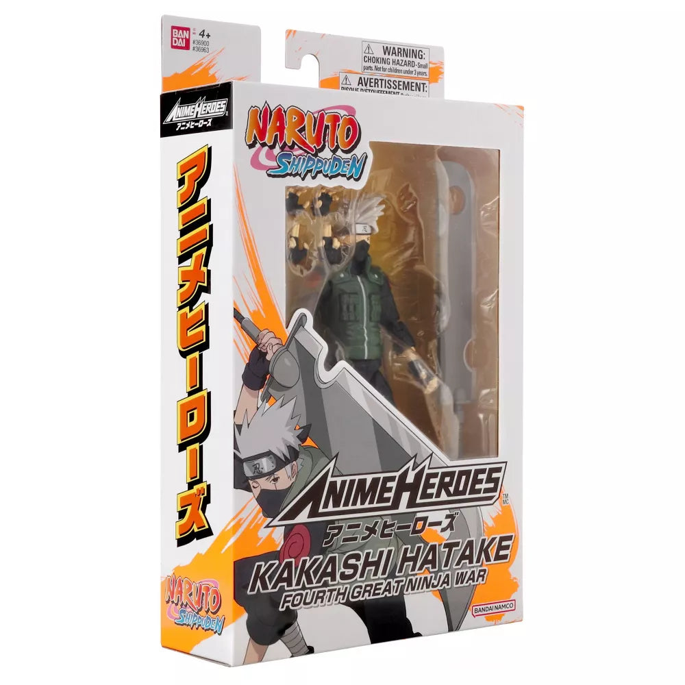 Naruto Shippuden Anime Heroes "Kakashi Hatake" Fourth Great Ninja War Action Figure-Bandai-Ace Cards & Collectibles