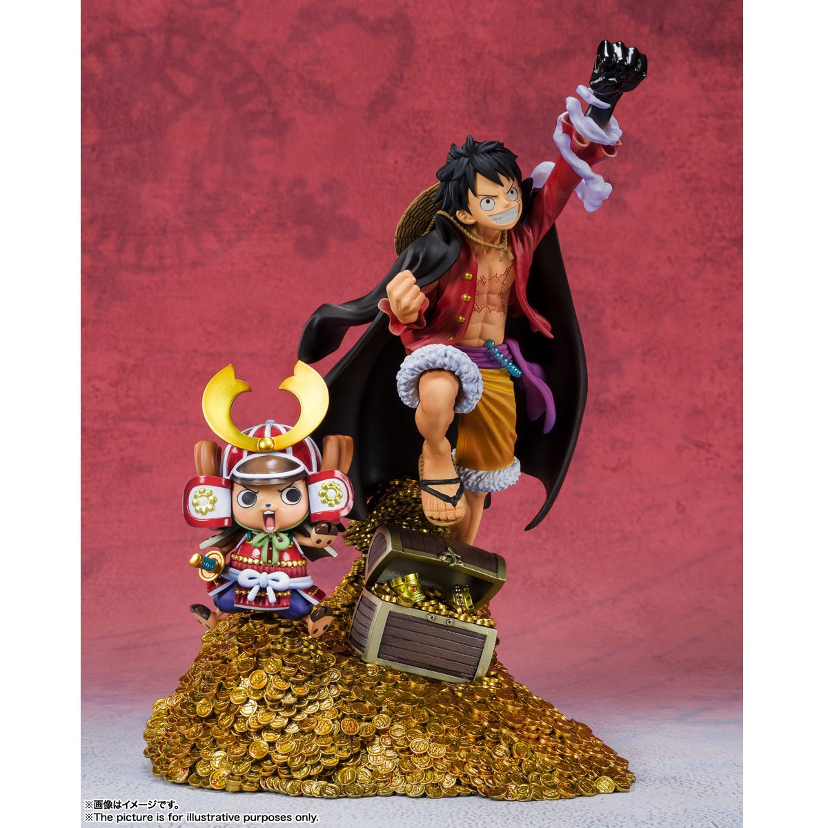 One Piece Figuarts Zero &quot;Monkey D. Luffy&quot; The 100th Anniversary of WT100 Great Pirates 100 Views Drawn-Bandai-Ace Cards &amp; Collectibles