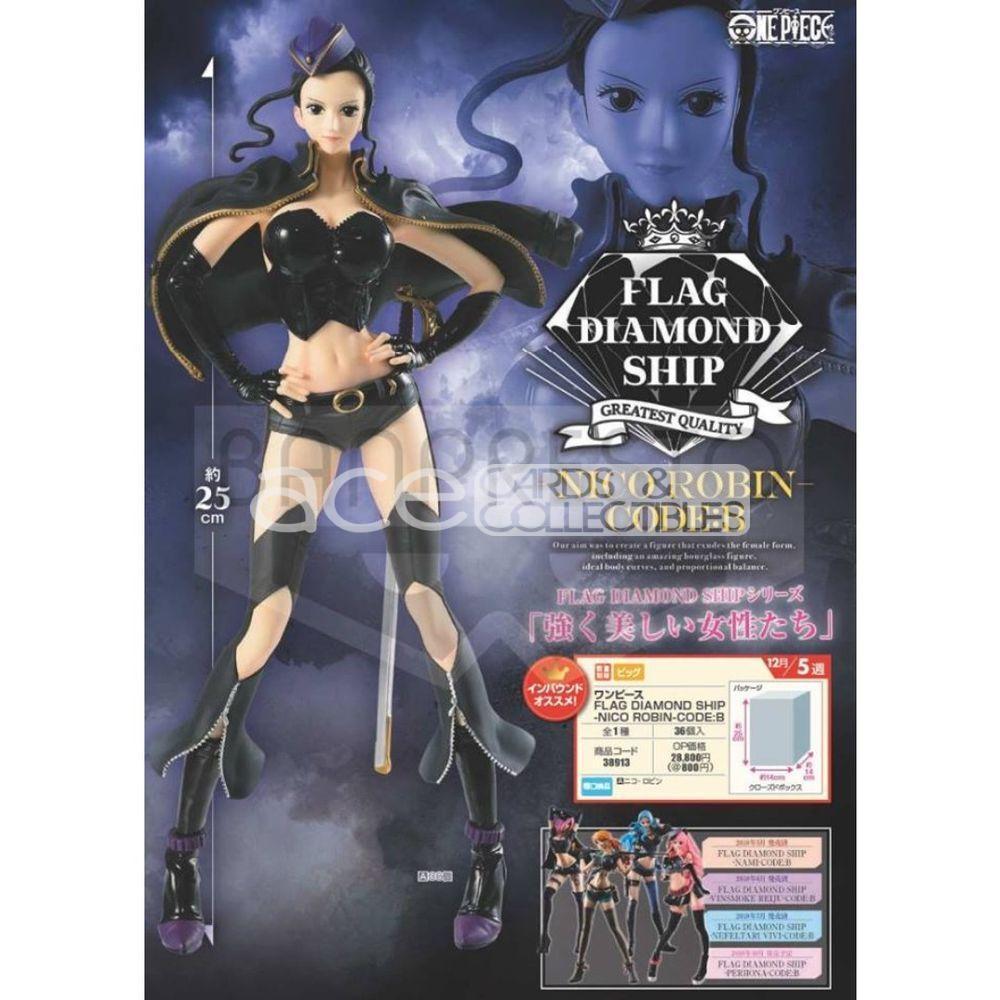 One Piece Flag Diamond Ship &quot;Nico Robin&quot; Code B-Bandai-Ace Cards &amp; Collectibles