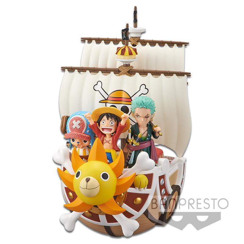 One Piece Mega World Collectable Figure &quot;Thousand Sunny Ship&quot;-Bandai-Ace Cards &amp; Collectibles