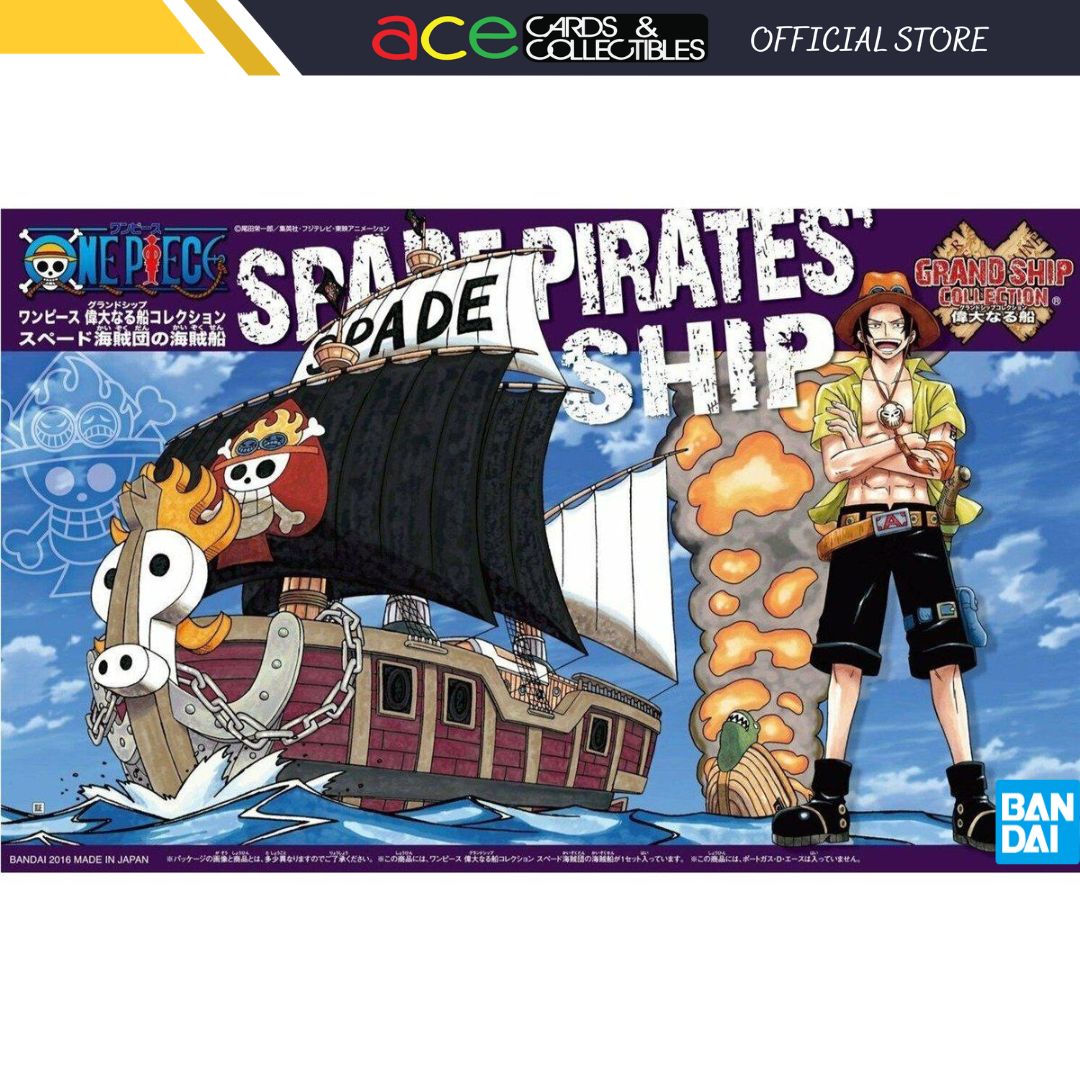 One Piece Plastic Model Kit Grand Ship Collection Spade Pirates-Bandai-Ace Cards & Collectibles