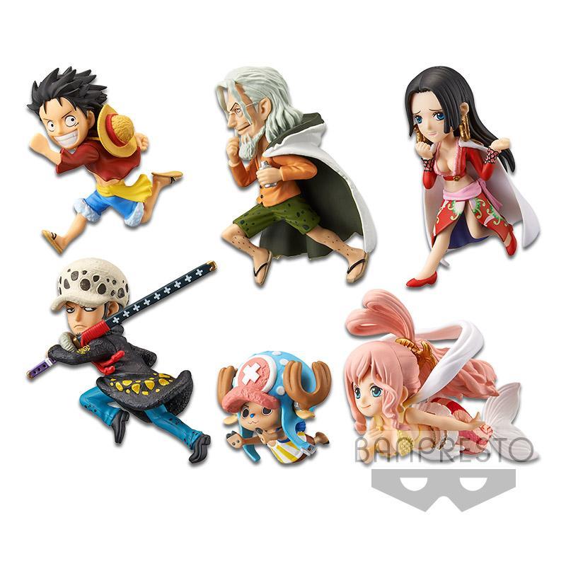 One Piece World Collectable Figure -History Relay 20th- Vol. 4-Complete Set of 6-Bandai-Ace Cards &amp; Collectibles
