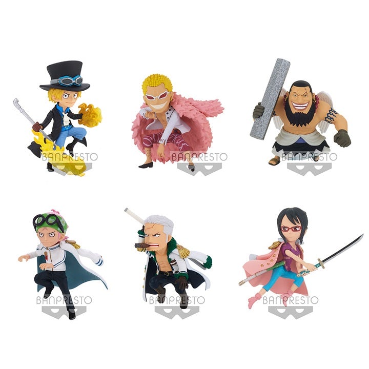 One Piece World Collectable Figure New Series Vol. 4-Complete Set of 6-Bandai-Ace Cards &amp; Collectibles