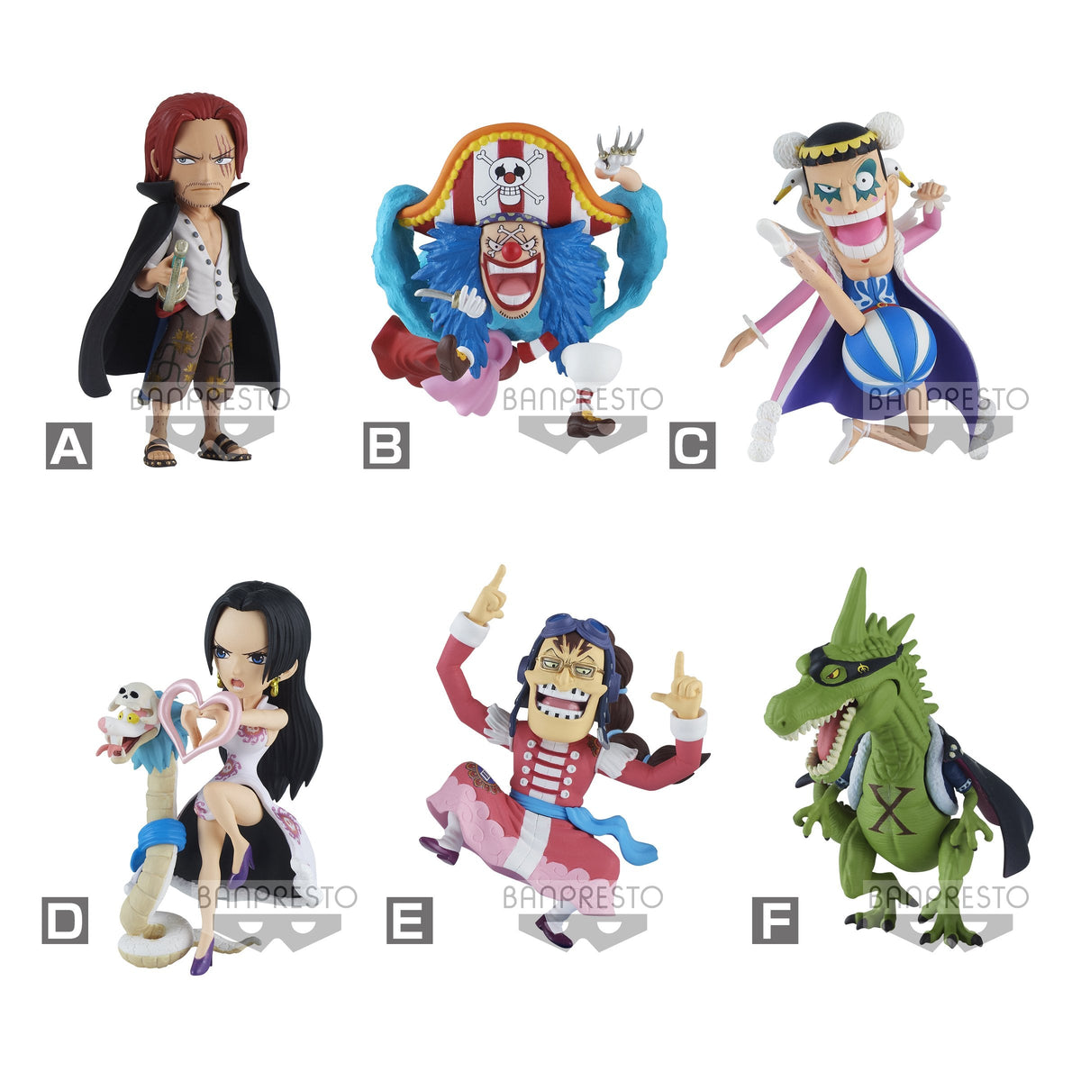 One Piece World Collectable Figure The Great Pirates 100 Landscapes Vol. 5-Complete Set of 6-Bandai-Ace Cards &amp; Collectibles