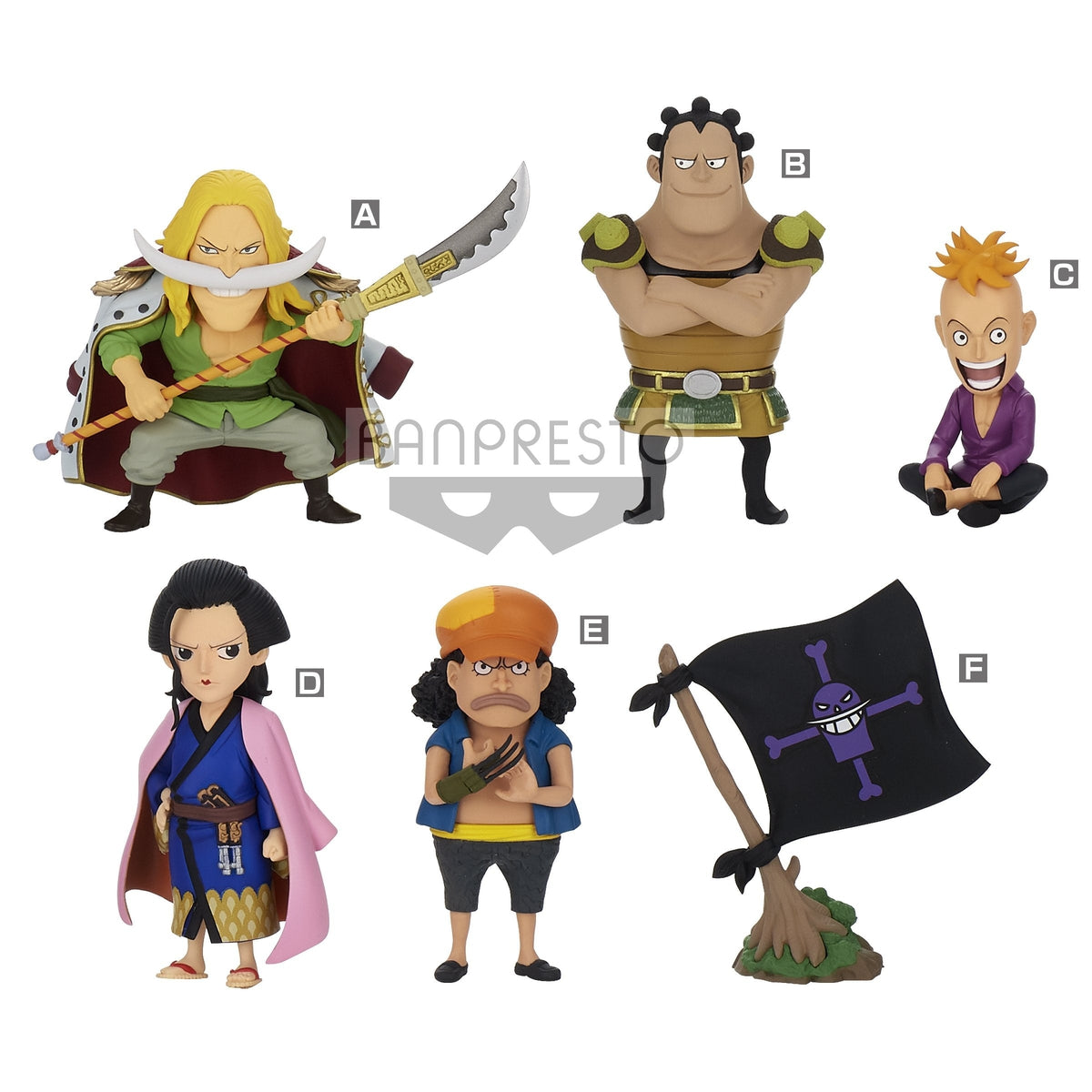 One Piece World Collectable Figure -Wano Country Kaisouhen- Vol. 3-Complete Set of 6-Bandai-Ace Cards &amp; Collectibles