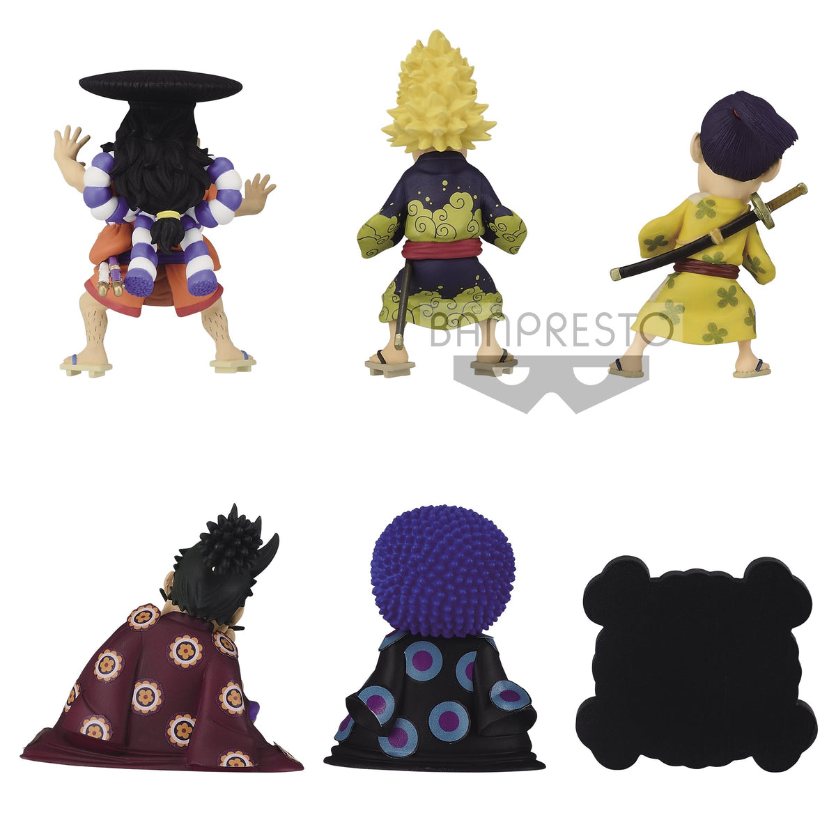 One Piece World Collectable Figure -Wanokuni Kaisouhen 1-Complete Set of 6-Bandai-Ace Cards &amp; Collectibles