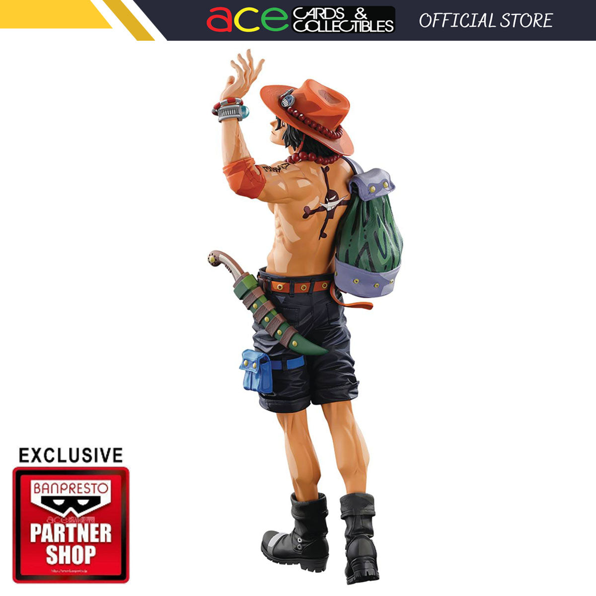 One Piece World Figure Colosseum 3 SMSP "Portgas D. Ace" (Two Dimensions)-Bandai-Ace Cards & Collectibles