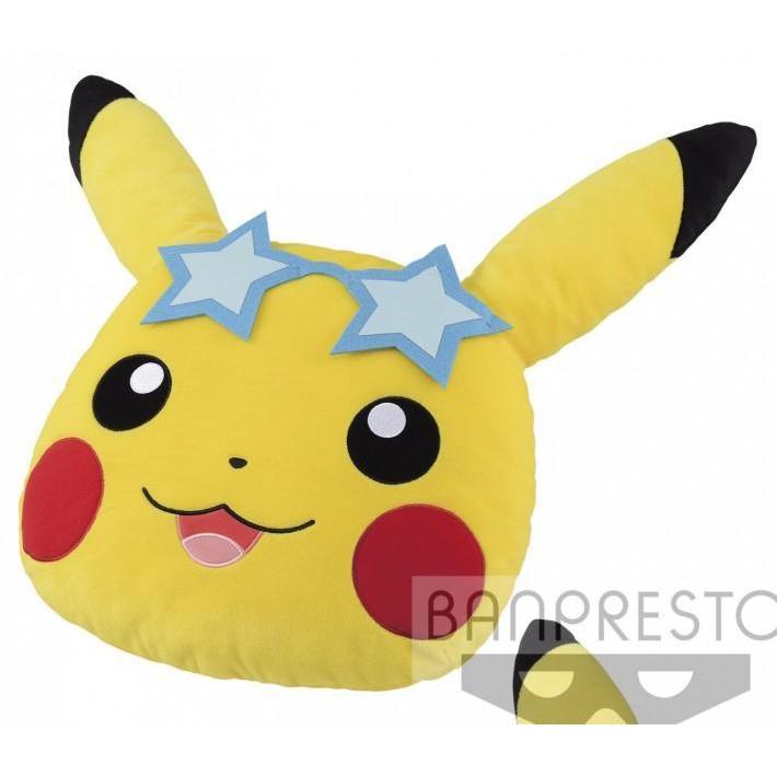 Pokemon Big Face Cushion "Sunglasses Pikachu"-Bandai-Ace Cards & Collectibles