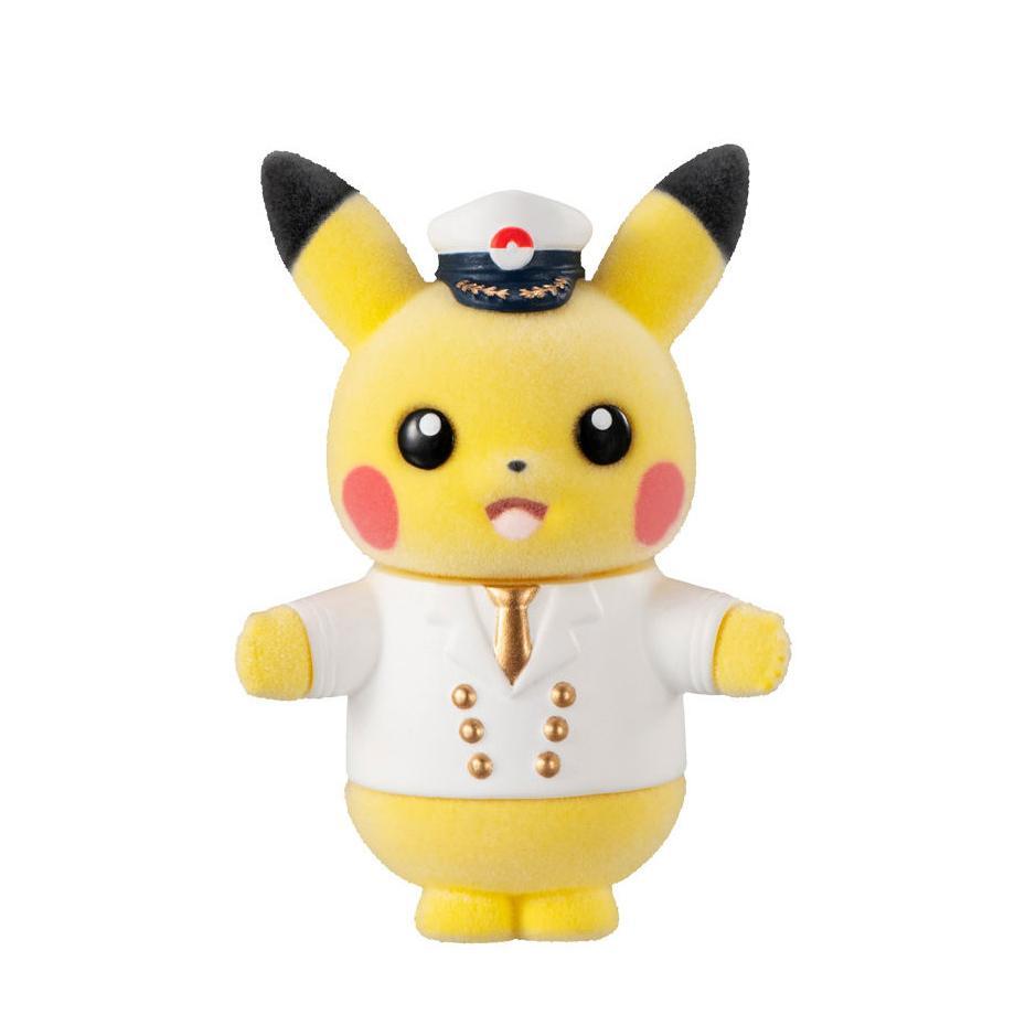 Pokemon Flocky Doll 5-1) Captain Pikachu-Bandai-Ace Cards &amp; Collectibles