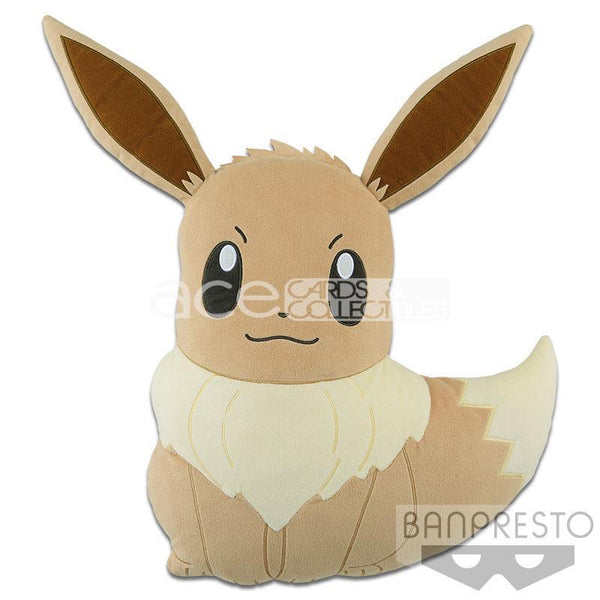 Pokémon I Love Eevee "Eevee" Super Big Plush Cushion-Bandai-Ace Cards & Collectibles