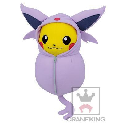 Pokémon Pikachu in Espeon Sleeping Bag Plush-Bandai-Ace Cards & Collectibles