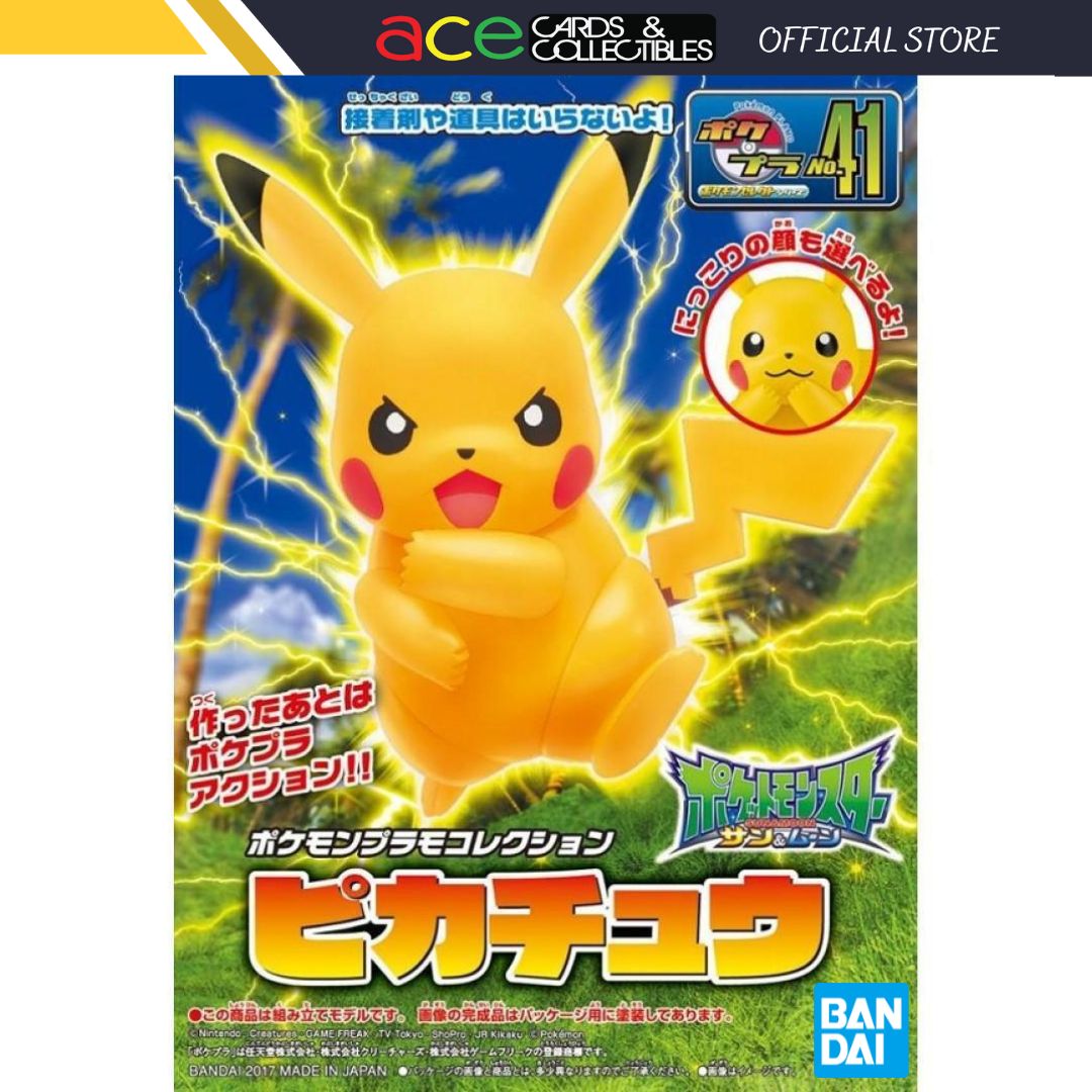 Pokémon Plastic Model Collection No.41 "Pikachu"-Bandai-Ace Cards & Collectibles