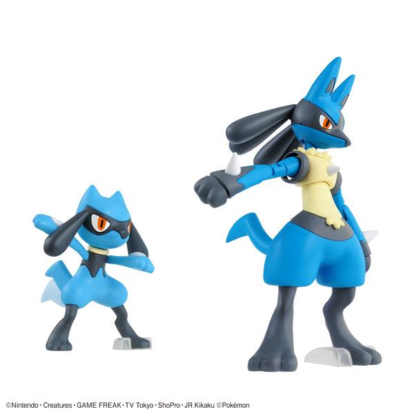 Pokémon Plastic Model Collection No.44 "Select Series Riolu & Lucario"-Bandai-Ace Cards & Collectibles