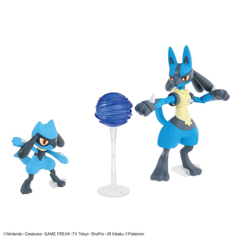 Pokémon Plastic Model Collection No.44 &quot;Select Series Riolu &amp; Lucario&quot;-Bandai-Ace Cards &amp; Collectibles