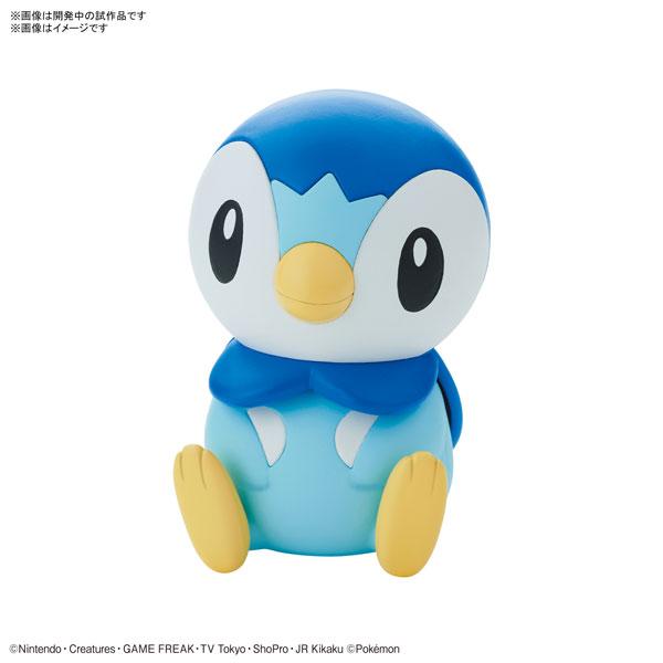 Pokemon Plastic Model Collection Quick!! 06 &quot;Piplup&quot;-Bandai-Ace Cards &amp; Collectibles