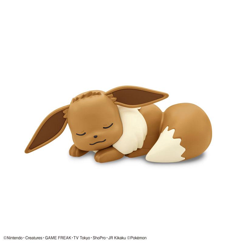 Pokemon Plastic Model Collection Quick!! 07 &quot;Eevee&quot; (Sleeping Pose)-Bandai-Ace Cards &amp; Collectibles