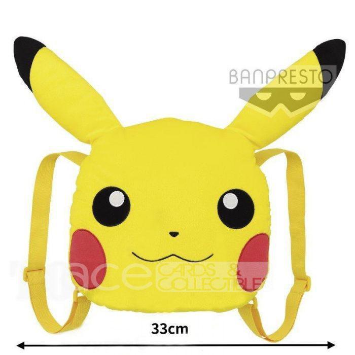 Pokémon Rucksack "Pikachu" Super Big Face Shaped-Bandai-Ace Cards & Collectibles