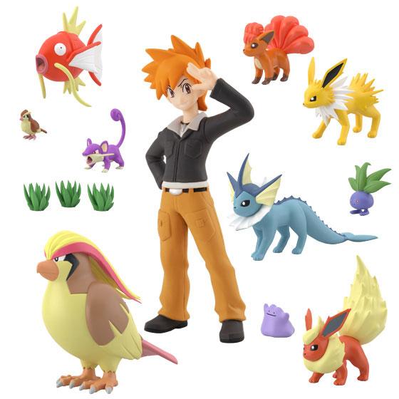 Pokémon Scale World Kanto Region 2 Set-1 Magikarp &amp; Rattata &amp; Pidgey &amp; Grass-Bandai-Ace Cards &amp; Collectibles